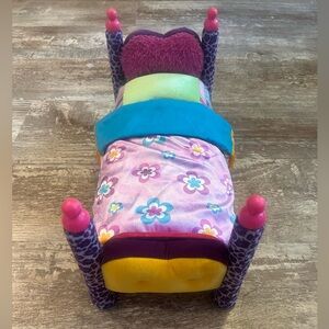 Groovy Girls Colorful Doll Bed with Floral Pattern